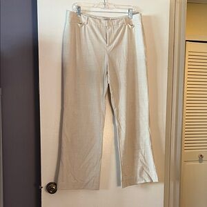 Coldwater Creek Cream Natural Fit Dress Pants